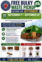 September Free Bulky Waste Pick Up